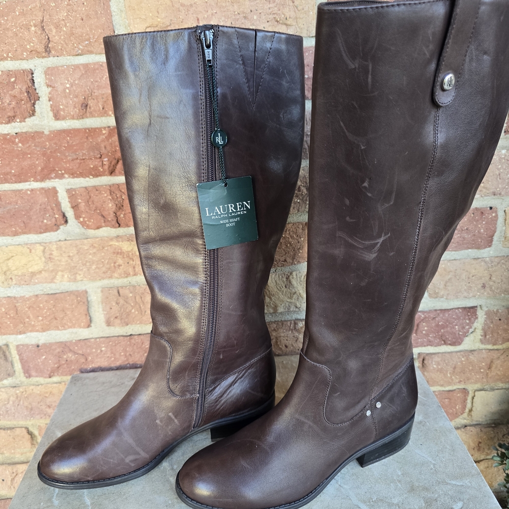 Ralph Lauren Chocolate Over the Knee Boots